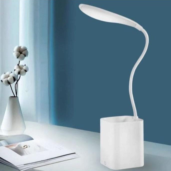 Flexible Smart Lamp, Eye Protection LED Lamp, USB Rechargeable LED Touch Desk Lamp, Multifunctional LED Flexible Table Lamp With Pen Holder Flexible Smart Lamp, Eye Protection LED Lamp, USB Rechargeable LED Touch Desk Lamp, Multifunctional LED Flexible Table Lamp With Pen Holder